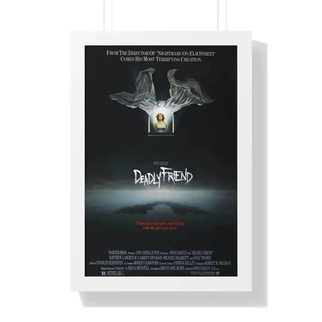 DEADLY FRIEND 1986 - Framed Movie Poster - The Sticker Space