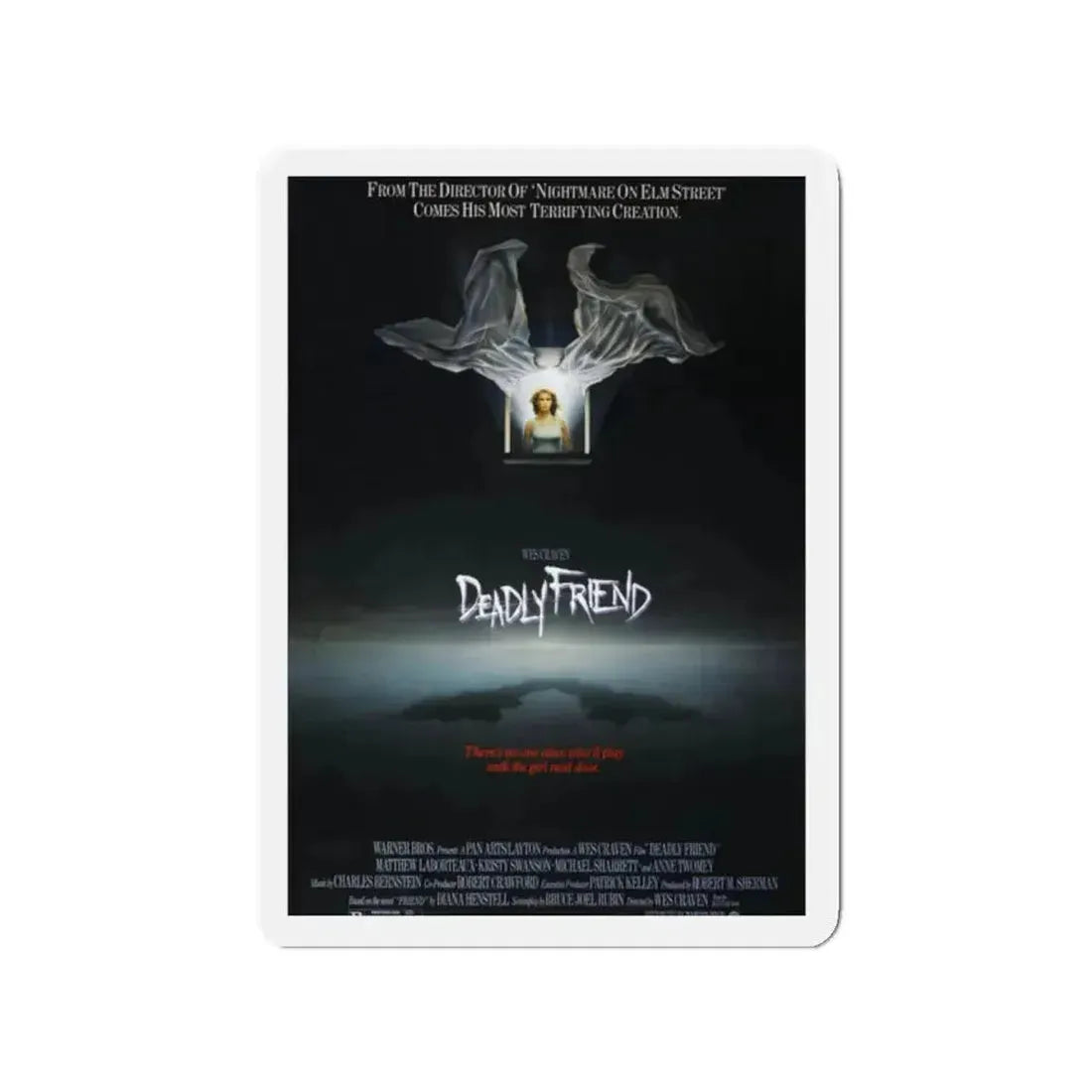 DEADLY FRIEND 1986 Movie Poster - Refrigerator Magnet - The Sticker Space