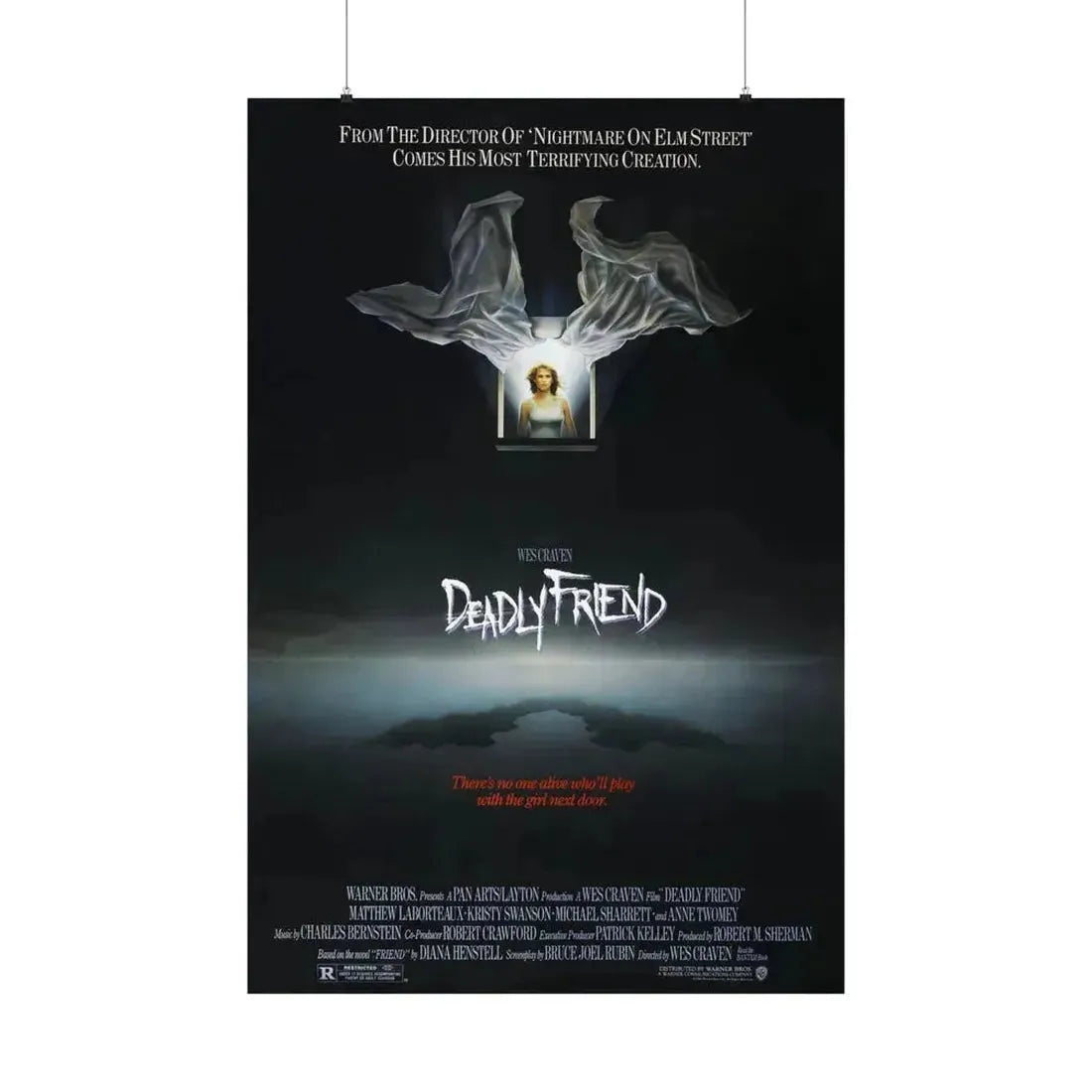 DEADLY FRIEND 1986 - Paper Movie Poster 36" x 54" Matte - The Sticker Space