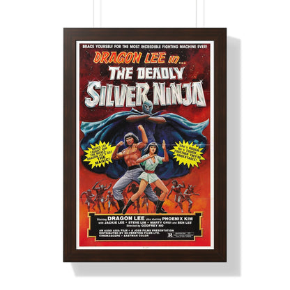 DEADLY SILVER NINJA 1978 - Framed Movie Poster-16″ x 24″-The Sticker Space