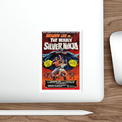 DEADLY SILVER NINJA 1978 Movie Poster STICKER Vinyl Die-Cut Decal-The Sticker Space