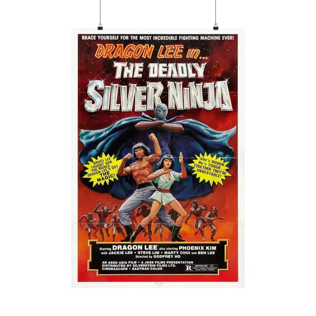 DEADLY SILVER NINJA 1978 - Paper Movie Poster 24″ x 36″ Matte - The Sticker Space