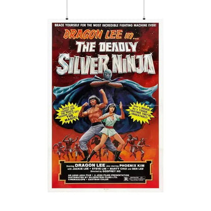 DEADLY SILVER NINJA 1978 - Paper Movie Poster 36" x 54" Matte - The Sticker Space