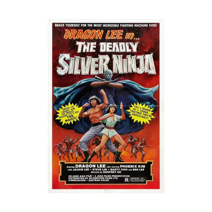 DEADLY SILVER NINJA 1978 - Paper Movie Poster - The Sticker Space