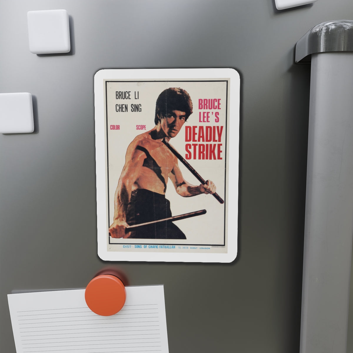 DEADLY STRIKE 1978 Movie Poster - Die-Cut Magnet-The Sticker Space