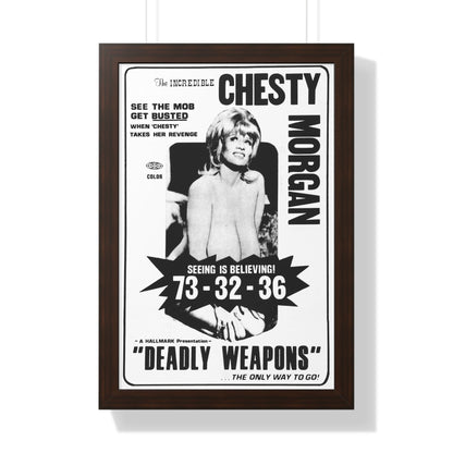 DEADLY WEAPONS 1974 - Framed Movie Poster-16″ x 24″-The Sticker Space