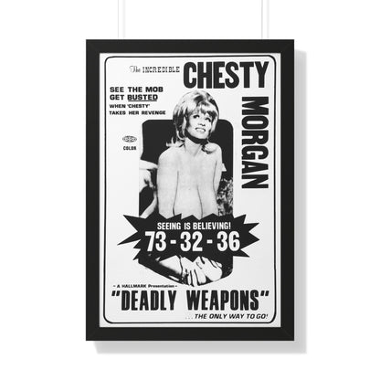 DEADLY WEAPONS 1974 - Framed Movie Poster-20" x 30"-The Sticker Space