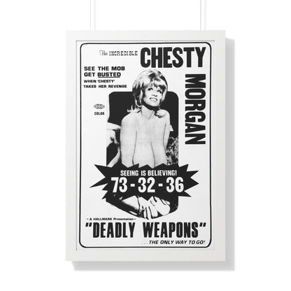 DEADLY WEAPONS 1974 - Framed Movie Poster-20" x 30"-The Sticker Space