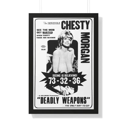 DEADLY WEAPONS 1974 - Framed Movie Poster - The Sticker Space