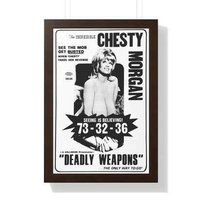 DEADLY WEAPONS 1974 - Framed Movie Poster - The Sticker Space