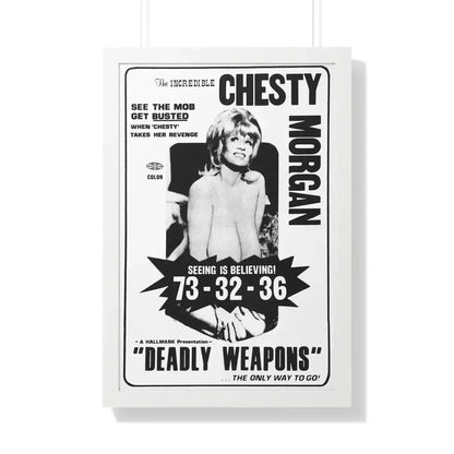 DEADLY WEAPONS 1974 - Framed Movie Poster - The Sticker Space
