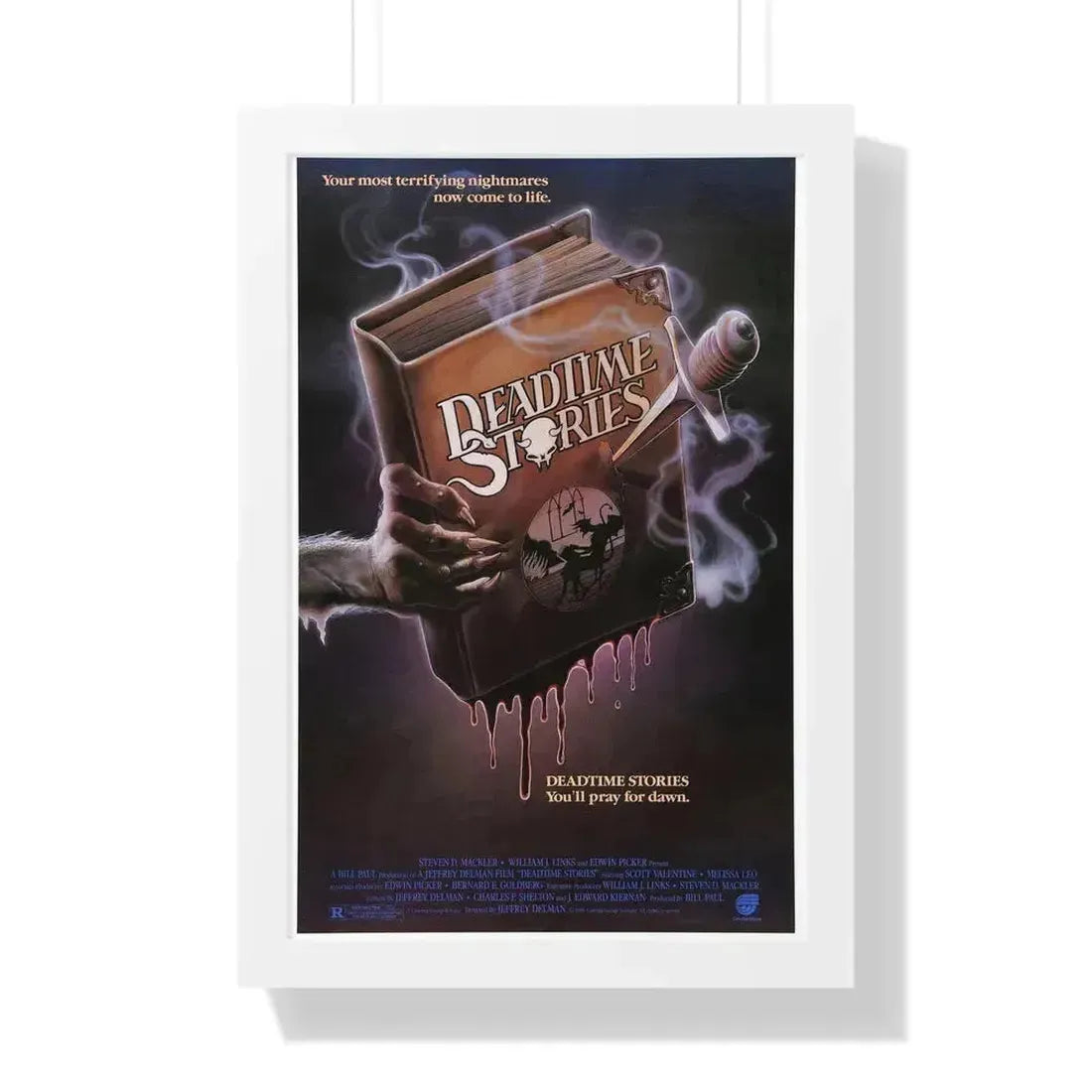 DEADTIME STORIES 1986 - Framed Movie Poster 16″ x 24″ White - The Sticker Space