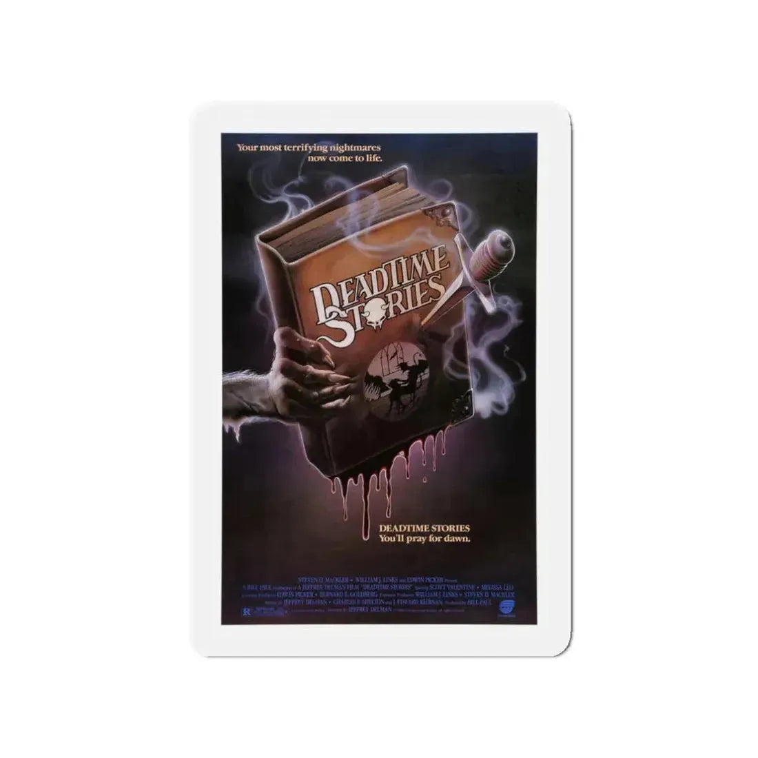 DEADTIME STORIES 1986 Movie Poster - Refrigerator Magnet 3 Inch - The Sticker Space