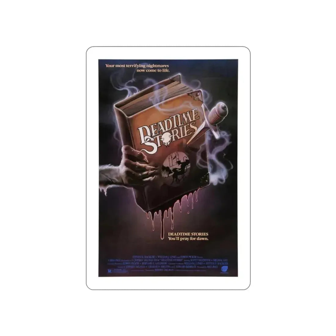 DEADTIME STORIES 1986 Movie Poster STICKER Vinyl Die-Cut Decal - The Sticker Space