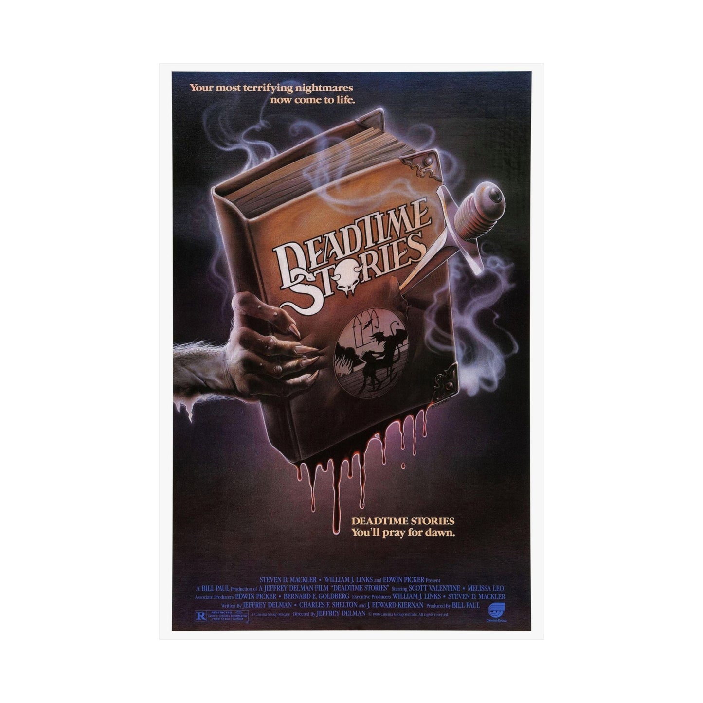 DEADTIME STORIES 1986 - Paper Movie Poster-The Sticker Space