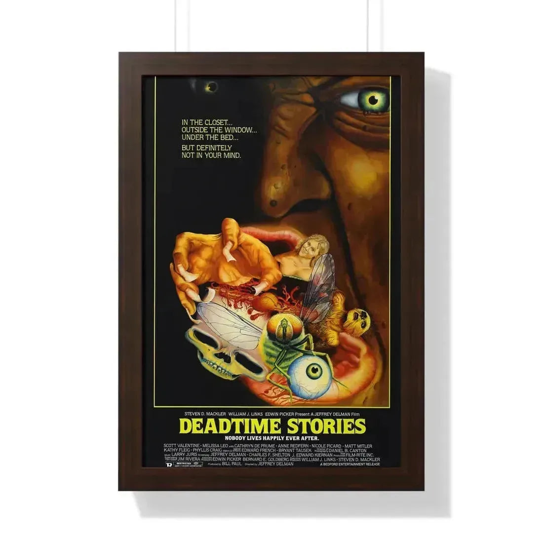 DEADTIME STORIES (2) 1986 - Framed Movie Poster 16″ x 24″ Walnut - The Sticker Space