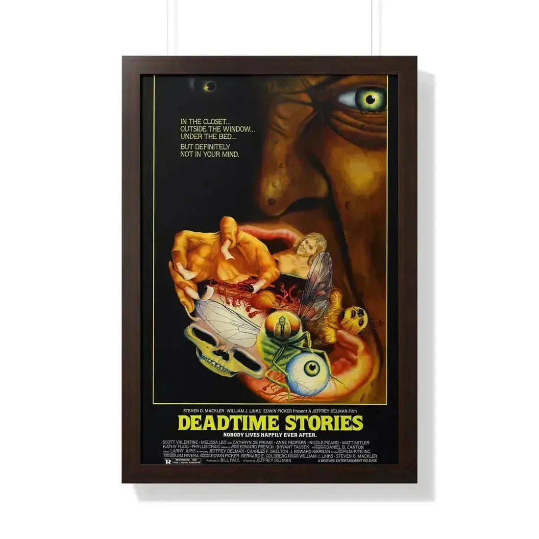 DEADTIME STORIES (2) 1986 - Framed Movie Poster 20" x 30" Walnut - The Sticker Space