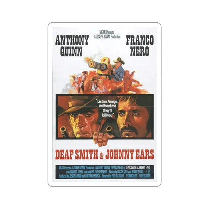 Deaf Smith and Johnny Ears 1973 Movie Poster STICKER Vinyl Die-Cut Decal - The Sticker Space
