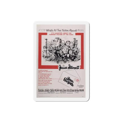 Dear Brigitte 1965 Movie Poster Refrigerator Magnet 2 Inch - The Sticker Space