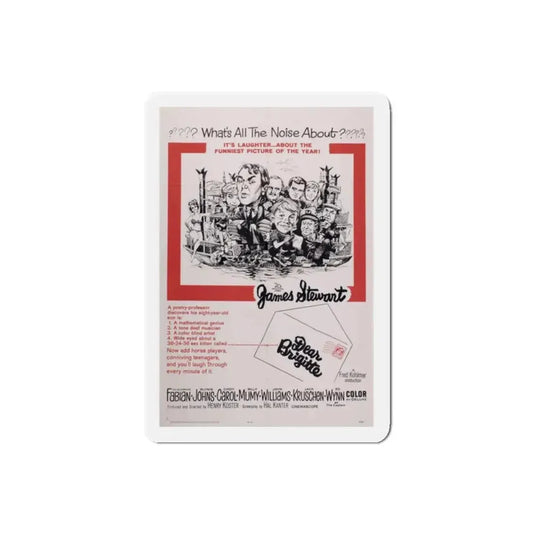 Dear Brigitte 1965 Movie Poster Refrigerator Magnet 2 Inch - The Sticker Space