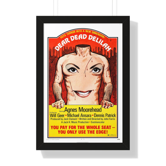 DEAR DEAD DELILAH 1972 - Framed Movie Poster-16″ x 24″-The Sticker Space