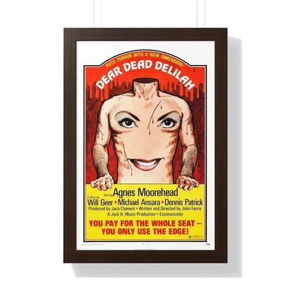 DEAR DEAD DELILAH 1972 - Framed Movie Poster 16″ x 24″ Walnut - The Sticker Space