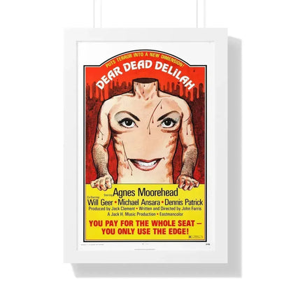 DEAR DEAD DELILAH 1972 - Framed Movie Poster 16″ x 24″ White - The Sticker Space