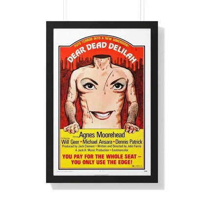 DEAR DEAD DELILAH 1972 - Framed Movie Poster 20" x 30" Black - The Sticker Space