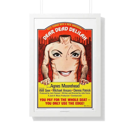 DEAR DEAD DELILAH 1972 - Framed Movie Poster 20" x 30" White - The Sticker Space