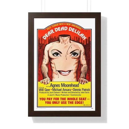 DEAR DEAD DELILAH 1972 - Framed Movie Poster - The Sticker Space