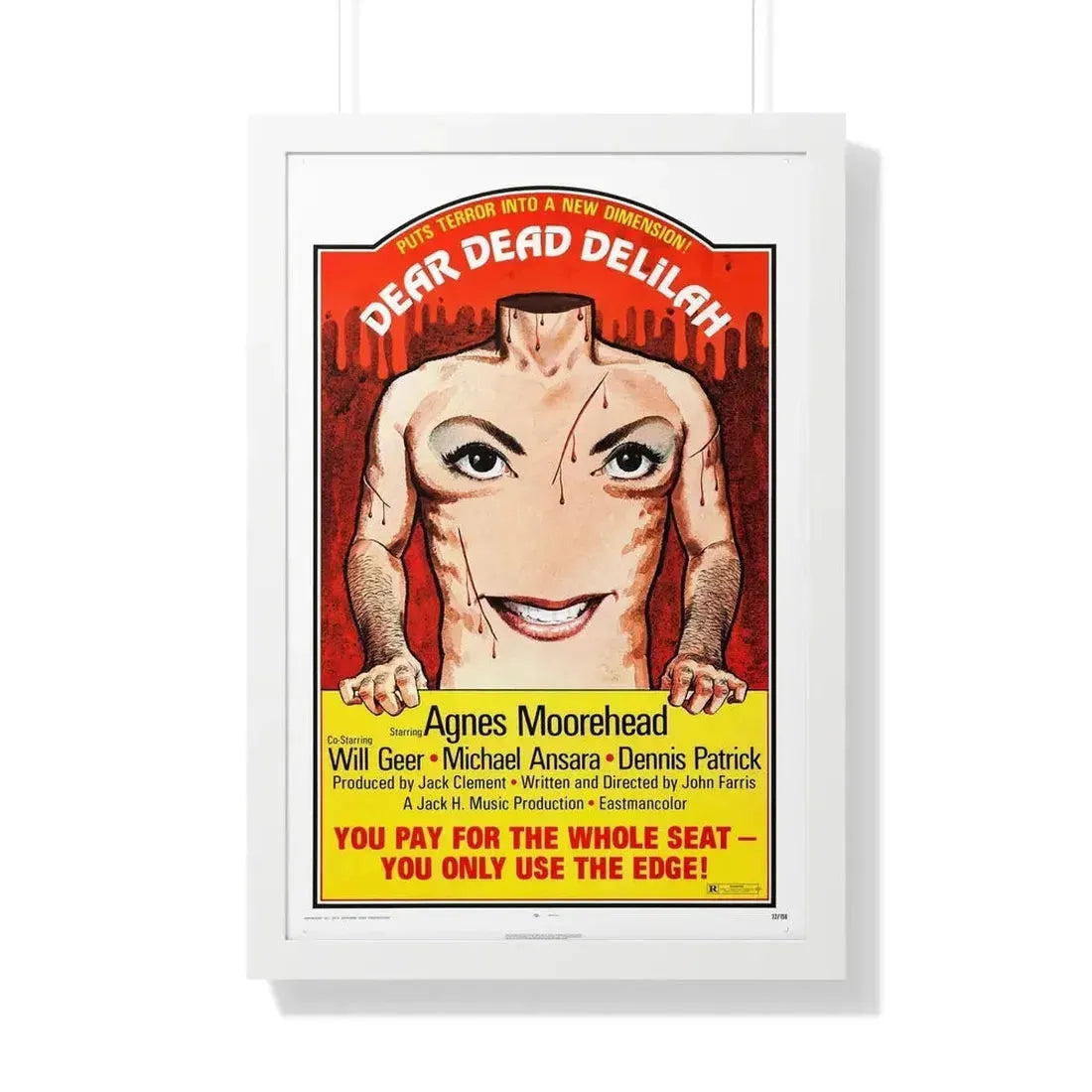 DEAR DEAD DELILAH 1972 - Framed Movie Poster - The Sticker Space