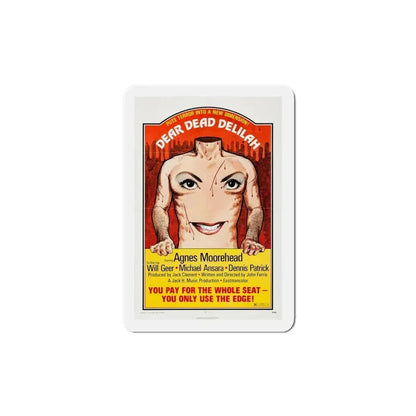 Dear Dead Delilah 1972 Movie Poster Refrigerator Magnet 5 Inch - The Sticker Space