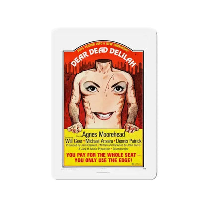 DEAR DEAD DELILAH 1972 Movie Poster - Refrigerator Magnet - The Sticker Space