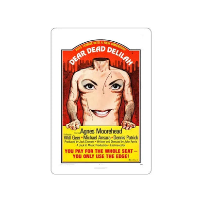 DEAR DEAD DELILAH 1972 Movie Poster STICKER Vinyl Die-Cut Decal 2 Inch - The Sticker Space