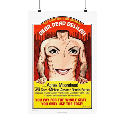 DEAR DEAD DELILAH 1972 - Paper Movie Poster 16″ x 24″ Matte - The Sticker Space