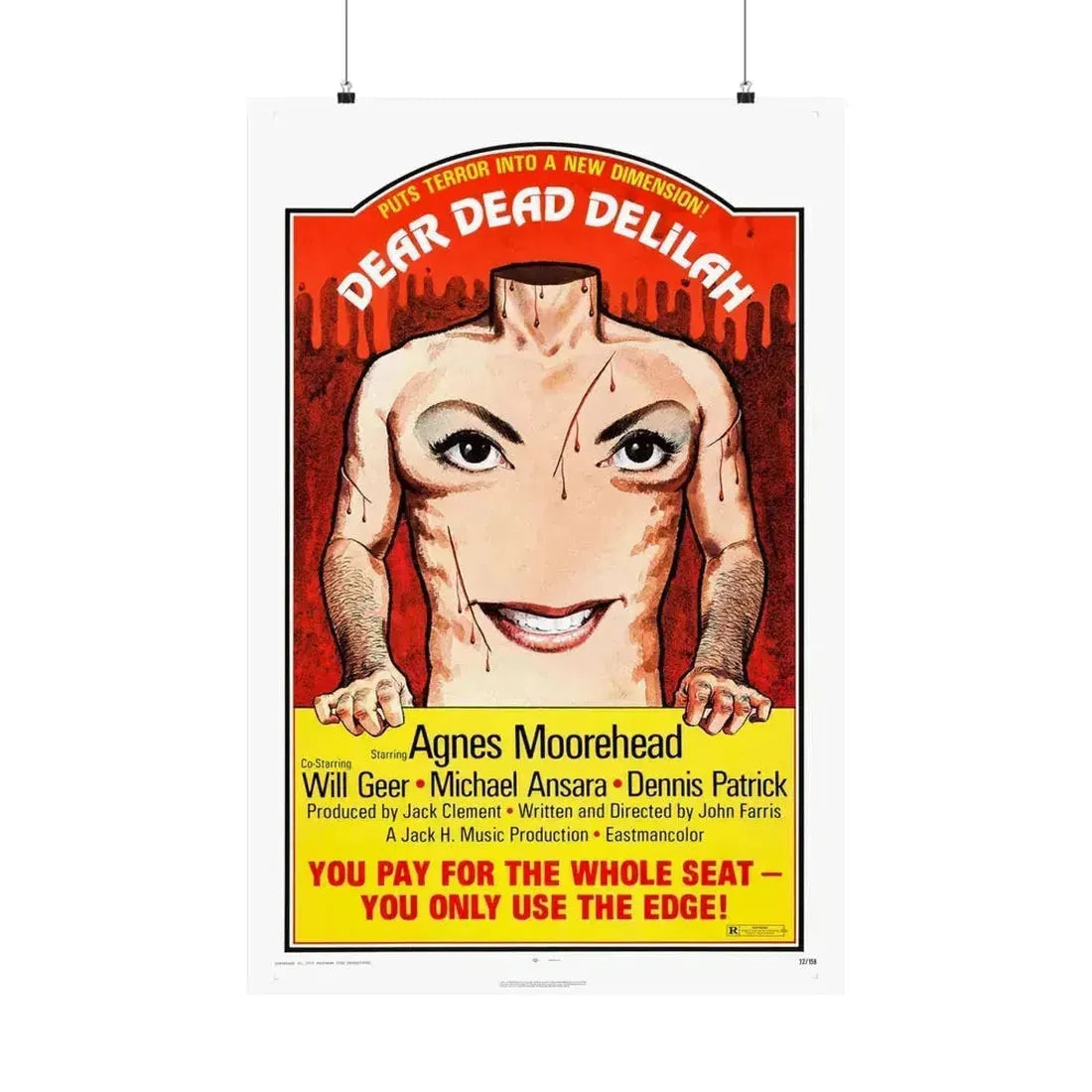 DEAR DEAD DELILAH 1972 - Paper Movie Poster 24″ x 36″ Matte - The Sticker Space