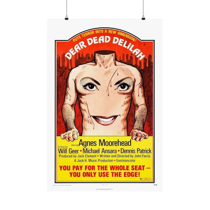 DEAR DEAD DELILAH 1972 - Paper Movie Poster - The Sticker Space