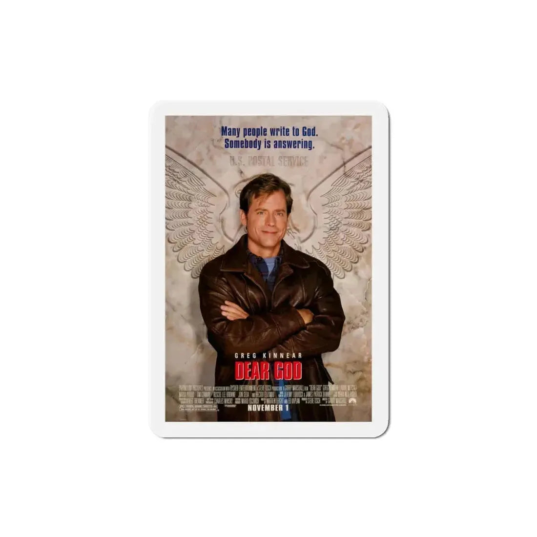 Dear God 1996 Movie Poster Refrigerator Magnet 3 Inch - The Sticker Space