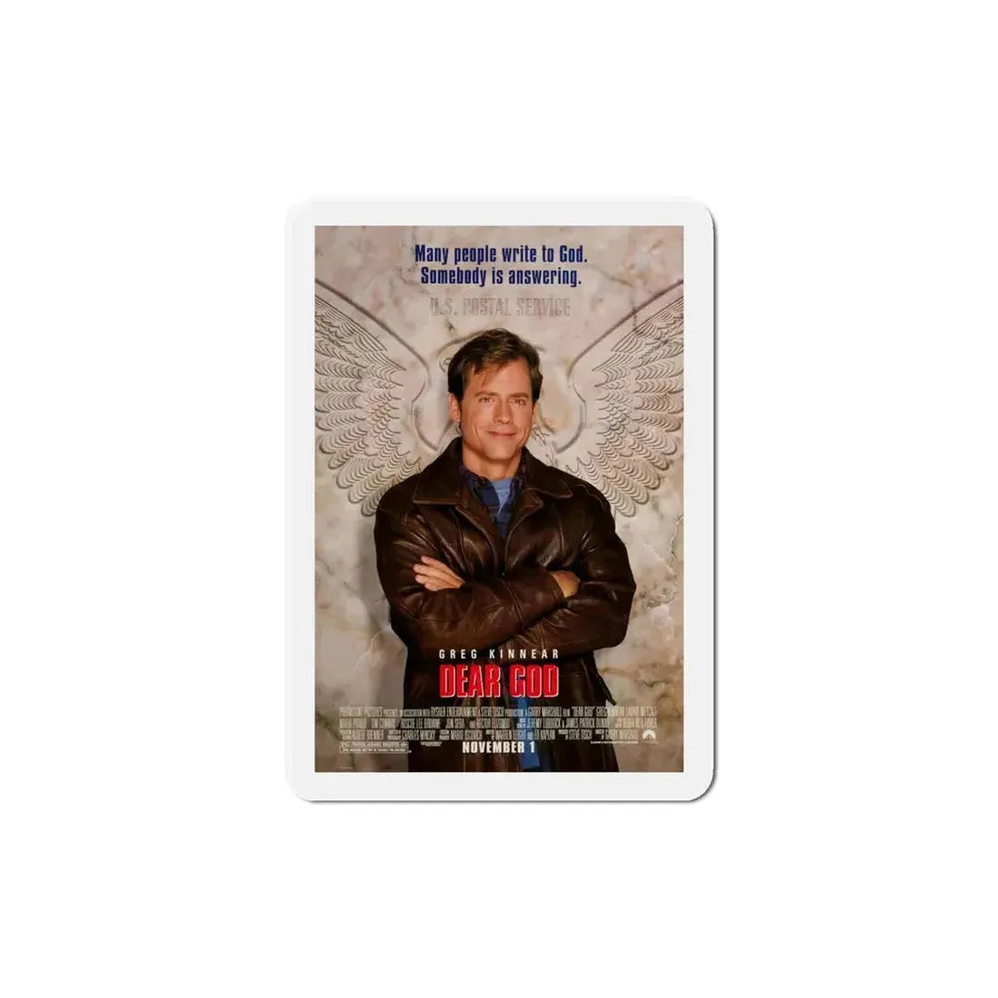 Dear God 1996 Movie Poster Refrigerator Magnet 5 Inch - The Sticker Space