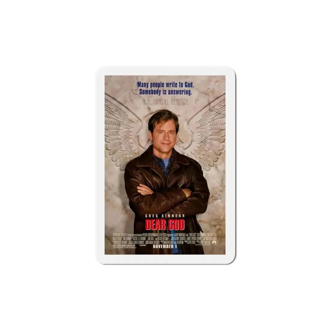 Dear God 1996 Movie Poster Refrigerator Magnet - The Sticker Space