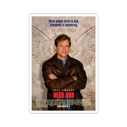 Dear God 1996 Movie Poster - STICKER Vinyl Kiss-Cut Decal 2 Inch White - The Sticker Space