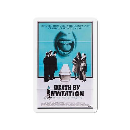 DEATH BY INVITATION 1971 Movie Poster - Die-Cut Magnet-3" x 3"-The Sticker Space