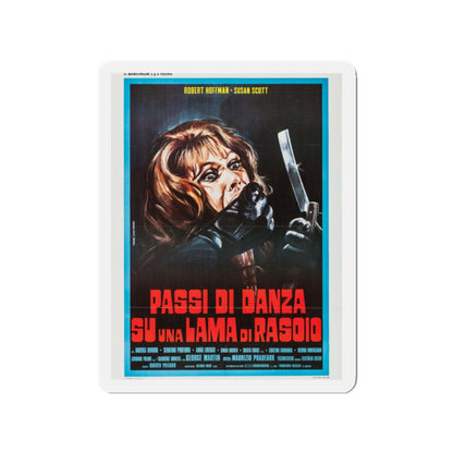 DEATH CARRIES A CANE (ITALIAN) 1973 Movie Poster - Die-Cut Magnet-2" x 2"-The Sticker Space