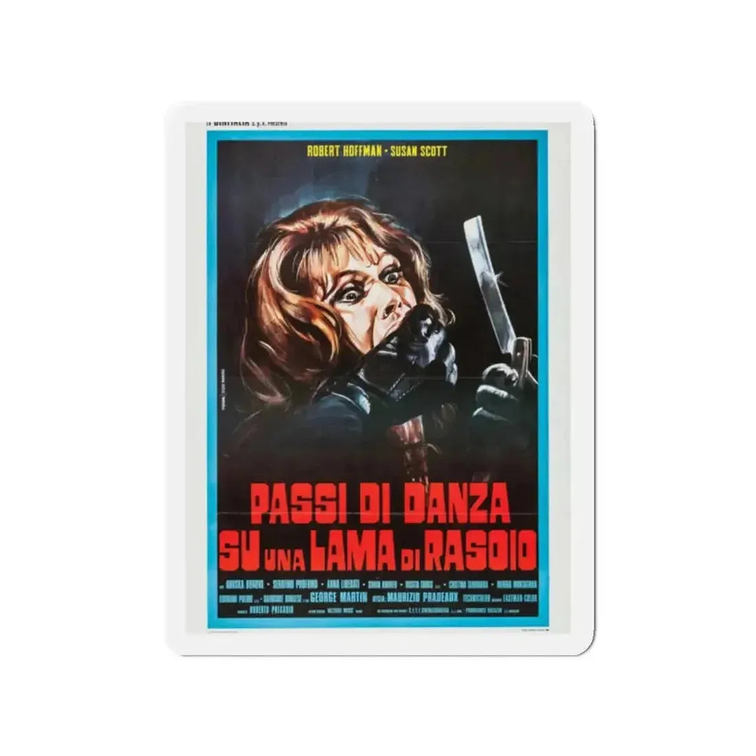 DEATH CARRIES A CANE (ITALIAN) 1973 Movie Poster - Refrigerator Magnet - The Sticker Space
