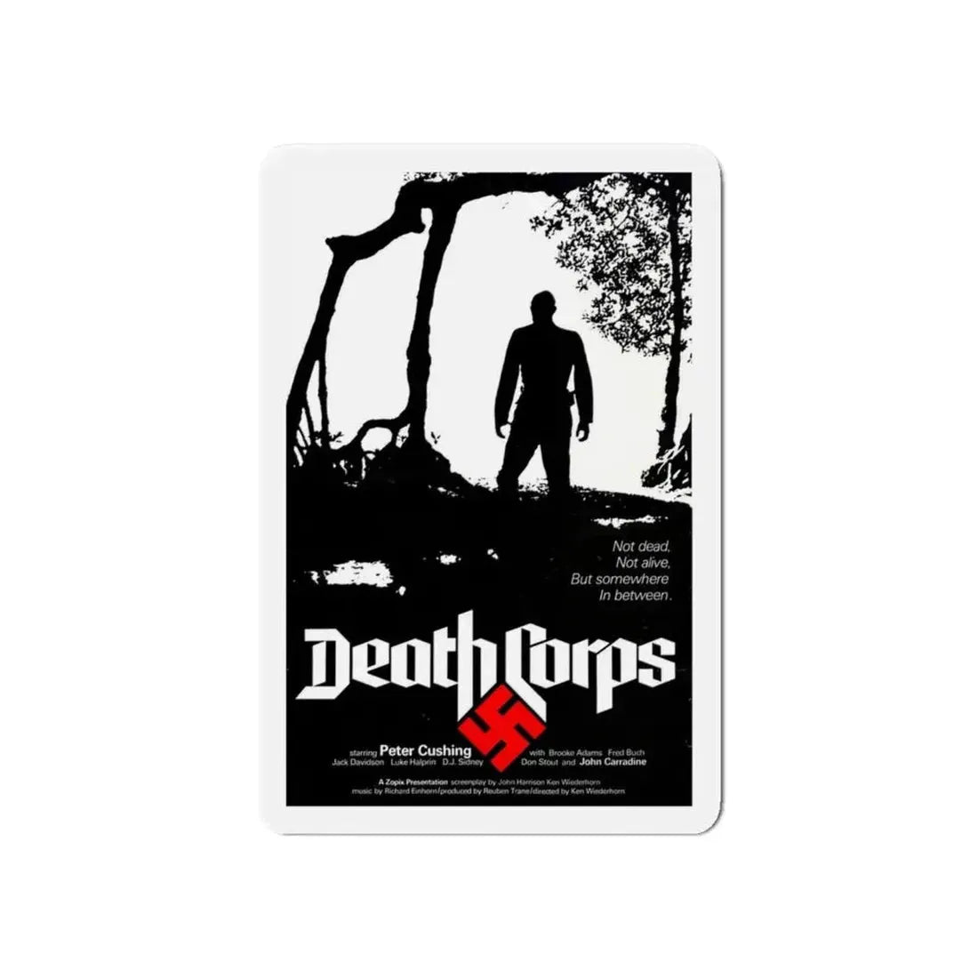 DEATH CORPS (SHOCK WAVES) 1977 Movie Poster - Refrigerator Magnet 6 Inch - The Sticker Space