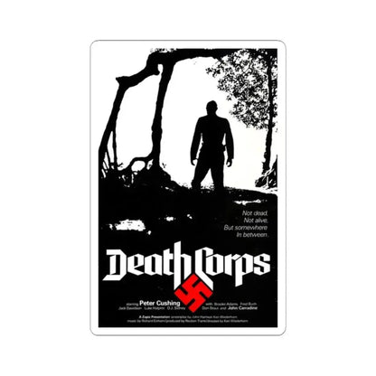 DEATH CORPS (SHOCK WAVES) 1977 Movie Poster - STICKER Vinyl Kiss-Cut Decal 2 Inch White - The Sticker Space