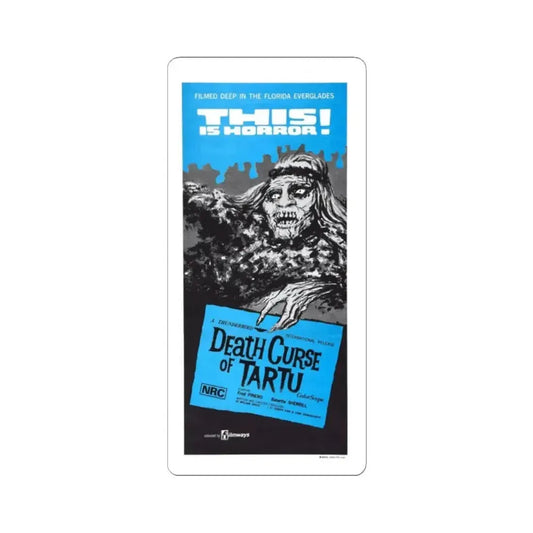 DEATH CURSE OF TARTU 1966 Movie Poster - STICKER Vinyl Kiss-Cut Decal 2 Inch White - The Sticker Space