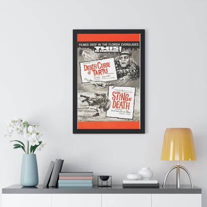 DEATH CURSE OF TARTU + STING OF DEATH 1966 - Framed Movie Poster-The Sticker Space