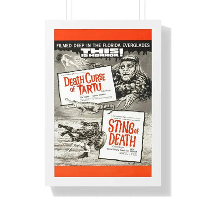 DEATH CURSE OF TARTU + STING OF DEATH 1966 - Framed Movie Poster - The Sticker Space