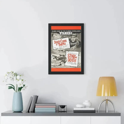 DEATH CURSE OF TARTU + STING OF DEATH 1966 - Framed Movie Poster - The Sticker Space